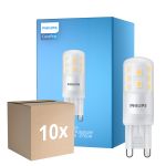 Multipack 10x Philips CorePro LED Capsule G9 Frosted 3.7W 470lm - 827 Extra Warm White | Replaces 40W